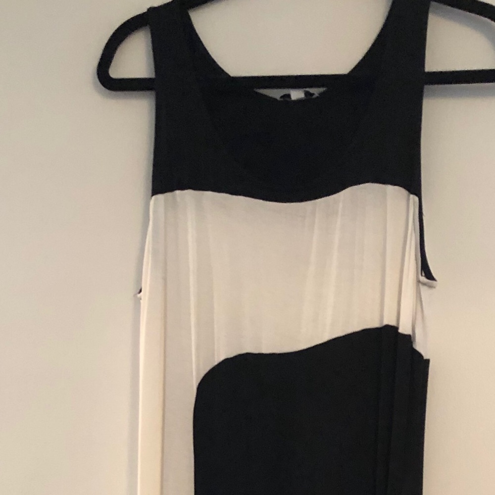 Black and white maxi dress